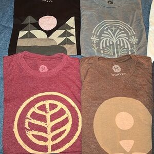 Lot of eight graphic t-shirts from Wohven